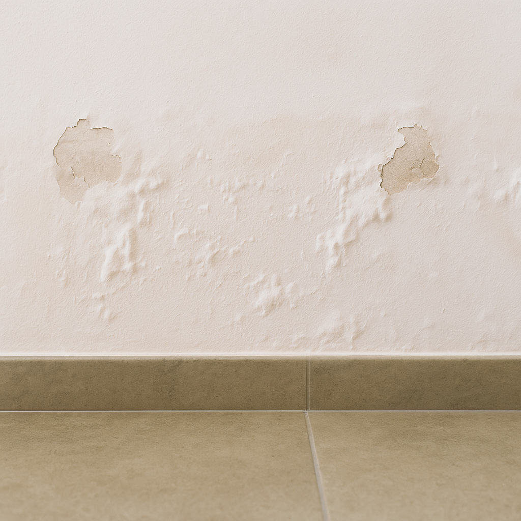 Problema de humedad por capilaridad en pared de vivienda en Córdoba