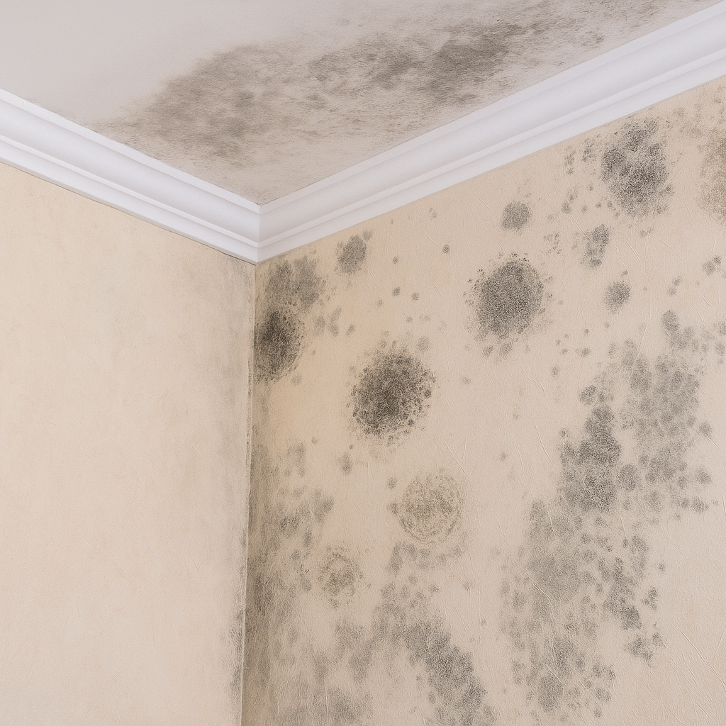 Problema de humedad por filtración con gotera en techo en Córdoba